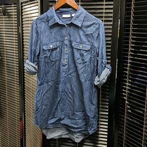 New York & Company denim tunic Medium